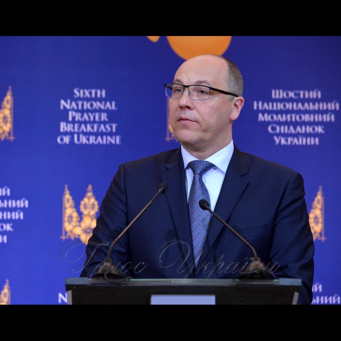 1 Червня 2017 Голова Верховної Ради України Андрій Парубій взяв участь у 6-му Національному молитовному сніданку України. 
Беруть участь Прем'єр-міністр України В. Гройсман, члени Уряду, керівники фракцій і груп Верховної Ради України, керівники регіональних органів влади, члени Всеукраїнської Ради Церков, Посол США М. Йованович.