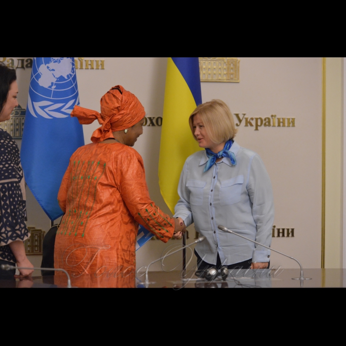 9 червня 2017 зустріч першого заступника Голови Верховної Ради України І. Геращенко з Заступником Генерального секретаря ООН, виконавчим директором структури 