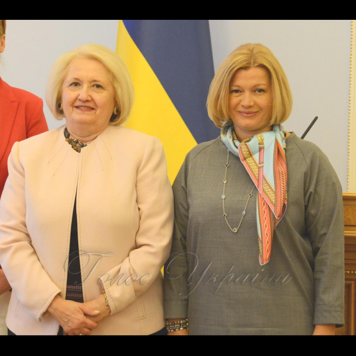 14 червня 2017 зустріч першого заступника Голови Верховної Ради України Ірини Геращенко зі Спеціальним представником Діючого голови ОБСЄ з гендерних питань Мелані Вервір.