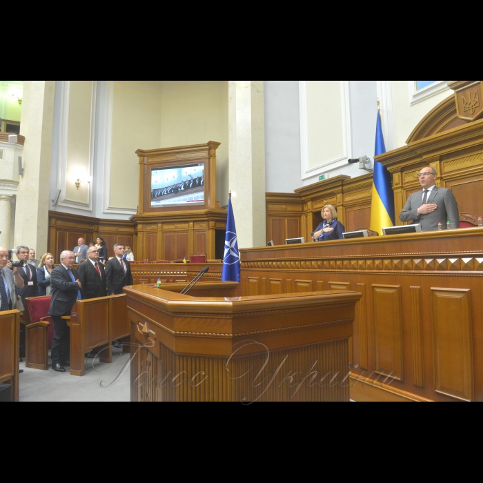 3 липня 2017 урочисте засідання під головуванням Голови Верховної Ради України Андрія Парубія, присвячене 20-ій річниці підписання Хартії про особливе партнерство між Україною та Організацією Північно-Атлантичного договору - НАТО.