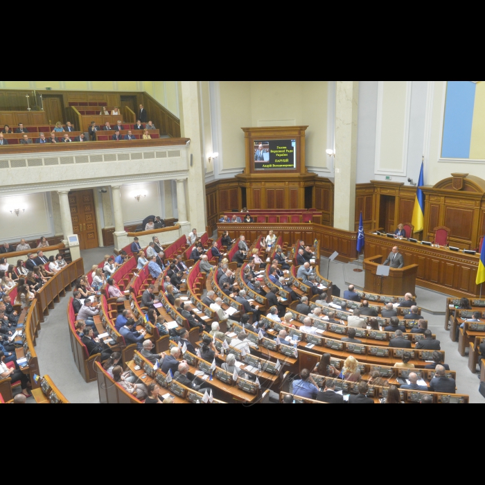 3 липня 2017 урочисте засідання під головуванням Голови Верховної Ради України Андрія Парубія, присвячене 20-ій річниці підписання Хартії про особливе партнерство між Україною та Організацією Північно-Атлантичного договору - НАТО.