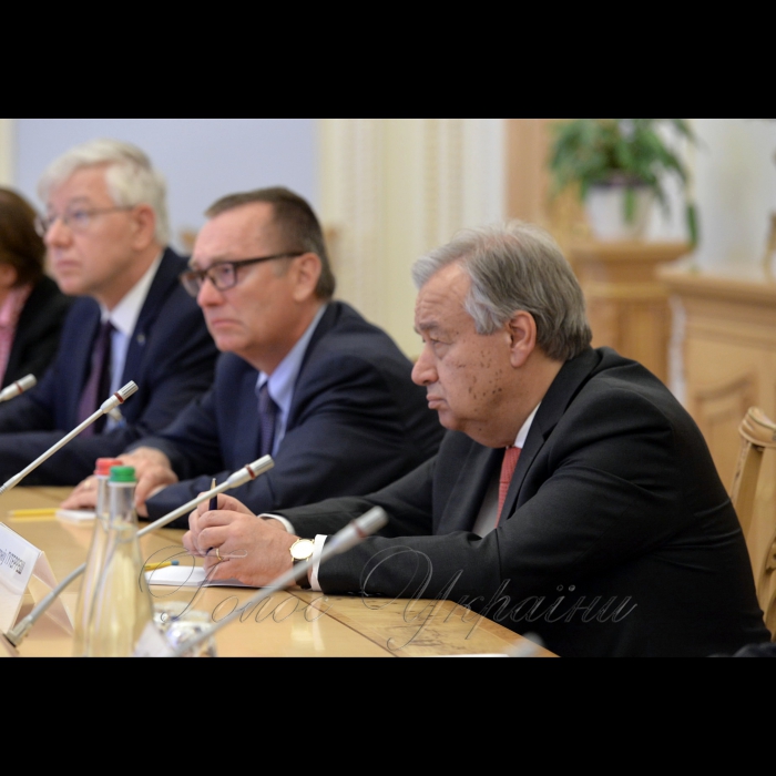 10 липня 2017 зустріч Голови Верховної Ради України Андрія Парубія з Генеральним секретарем ООН Антоніу Гутеррешем.
У зустрічі з Генеральним секретарем ООН  взяли участь Перший заступник Голови Верховної Ради Ірина Геращенко, Голова Комітету у закордонних справах Ганна Гопко, Заступник Міністра закордонних справ Сергій Кислиця.