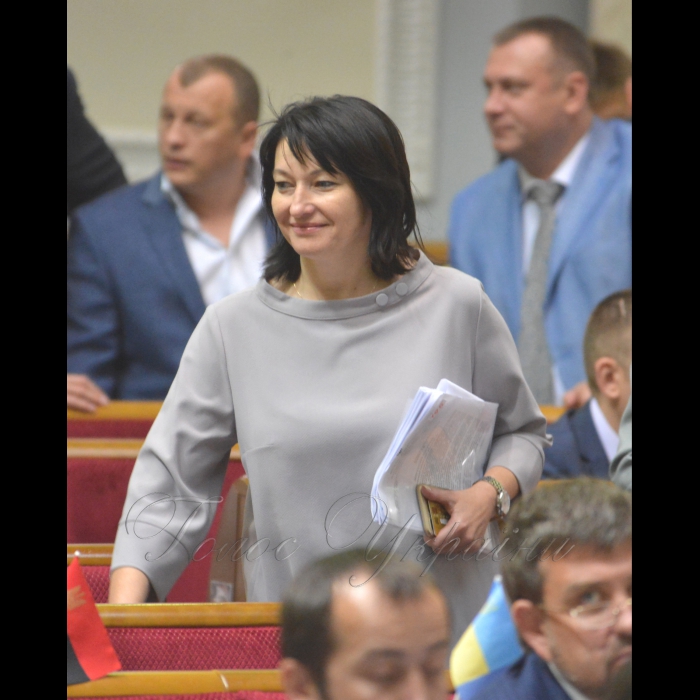 14 липня 2017 пленарне засідання Верховної Ради України
«Година запитань до Уряду».
Ірина Констанкевич позафр.