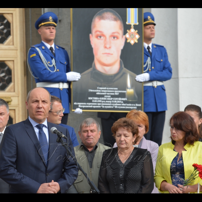 31 серпня 2017 заходи з нагоди увічнення пам’яті військовослужбовців Національної гвардії України, що віддали свої життя 31 серпня 2015 року під час несення служби, захищаючи Українську Державу, та відкриття пам’ятної дошки на честь загиблих.
Голова ВР Андрій Парубій.