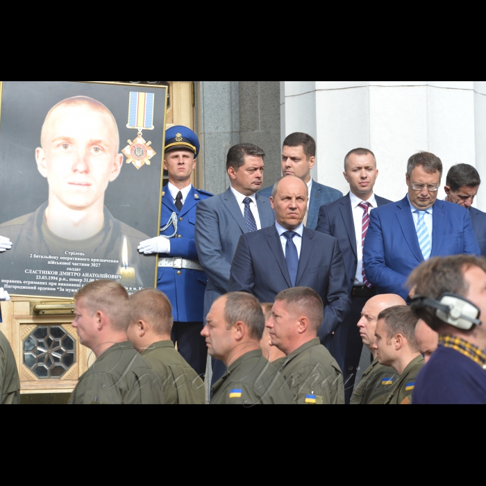 31 серпня 2017 заходи з нагоди увічнення пам’яті військовослужбовців Національної гвардії України, що віддали свої життя 31 серпня 2015 року під час несення служби, захищаючи Українську Державу, та відкриття пам’ятної дошки на честь загиблих.
Голова ВР Андрій Парубій, н.д. Антон Геращенко.