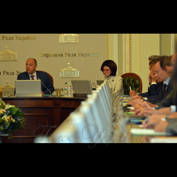 4 вересня 2017 засідання погоджувальної ради.
Андрій Парубій, Оксана Сироїд.
