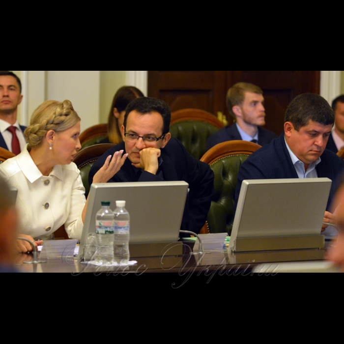 4 вересня 2017 засідання погоджувальної ради.
Юлія Тимошенко (Б), Олег Березюк (Сам.), Максим Бурбак (НФ).