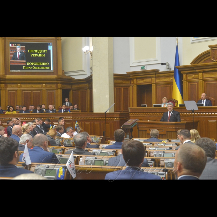 7 вересня 2017 Петро Порошенко виступив у Верховній Раді України зі щорічним посланням. 