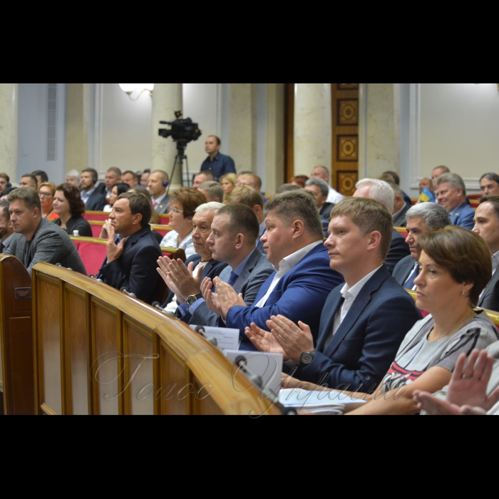 7 вересня 2017 Петро Порошенко виступив у Верховній Раді України зі щорічним посланням. 