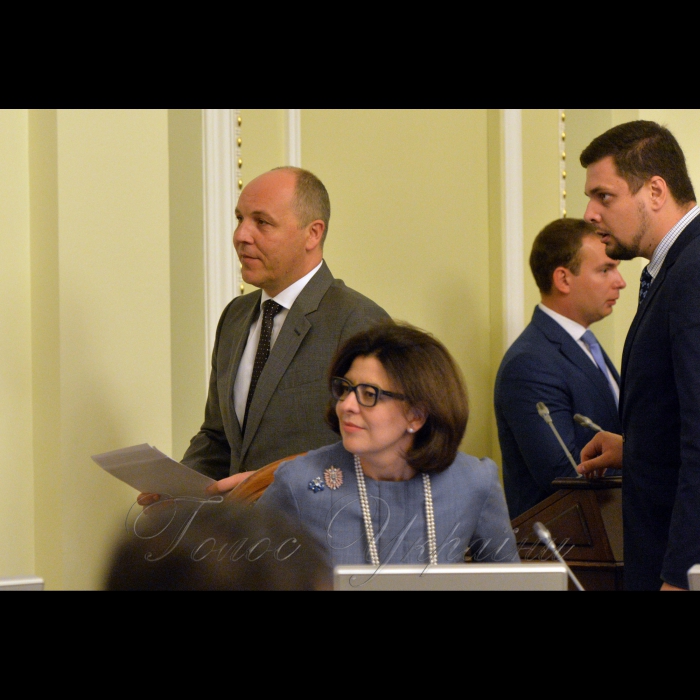 18 вересня 2017 поджувальна Рада ВР України.
Андрій Парубій, Оксана Сироїд.