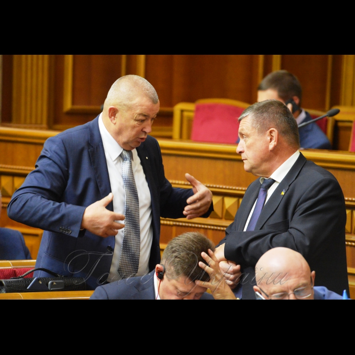 5 жовтня 2017 засідання ВР. Микола Паламарчук, Федір Негой БПП.