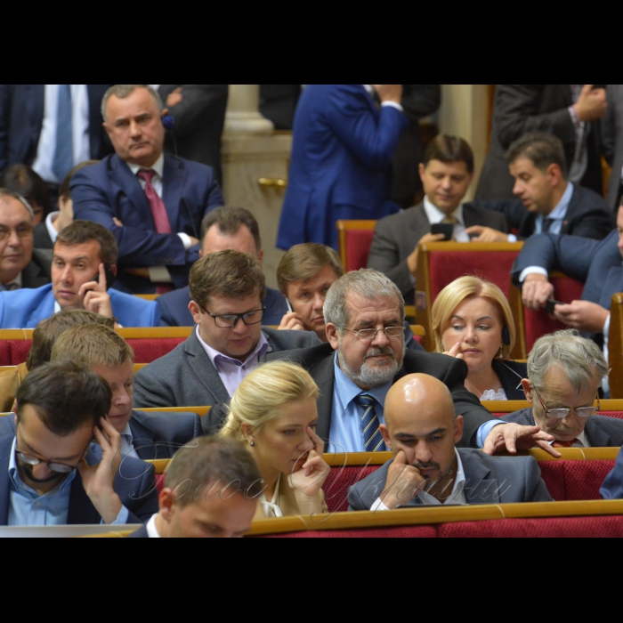5 жовтня 2017 вечірнє пленарне засідання Верховної Ради України.
Розгяд за скороченою процедурою Проекту Закону про особливості державної політики із забезпечення державного суверенітету України над тимчасово окупованими територіями в Донецькій та Луганській областях (Законопроект 7163).