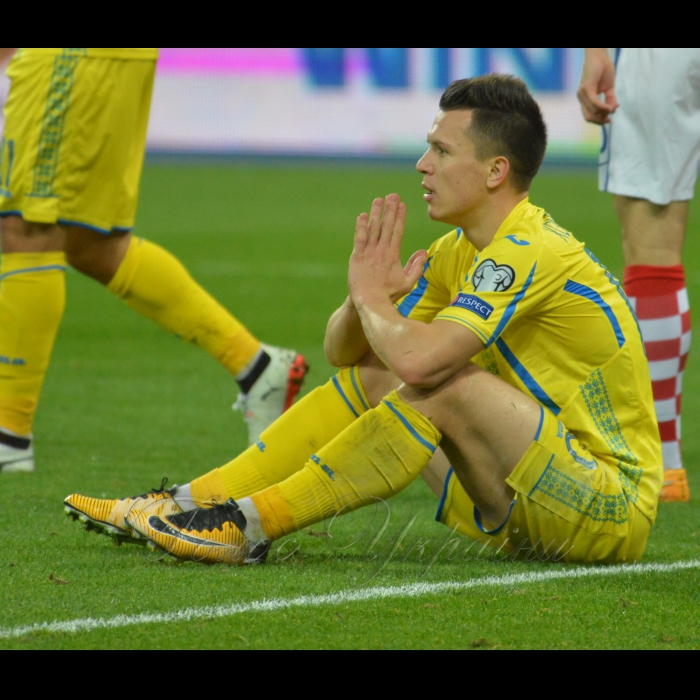 9 жовтня 2017 під час матчу 10-го туру відбіркового циклу чемпіонату світу з футболу 2018 між національною збірною України та командою з Хорватії, що завершився з рахунком 0:2 на користь хорватської збірної, на НСК 