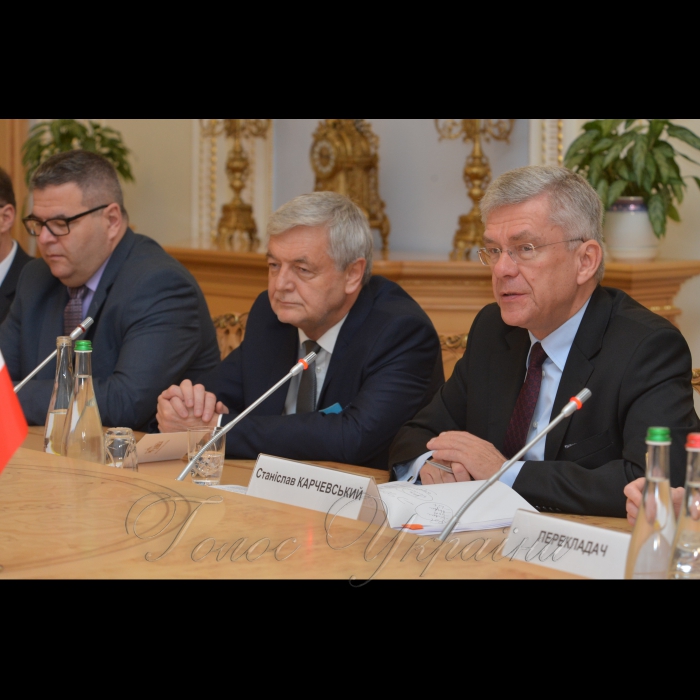 12 жовтня 2017 зустріч Голови Верховної Ради України Андрія  Парубія з Маршалком Сенату Республіки Польща С. Карчевським.