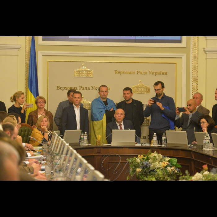 Погоджувальна рада Верховної Ради України
Заліщук, Дерев'янко, Добродомов, Соболєв Є., Парубій, Парасюк, Лещенко