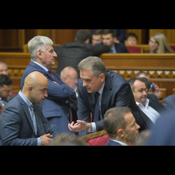 Пленарне засідання Верховної Ради України. Мустафа Наєм, Леонід Козаченко – БПП