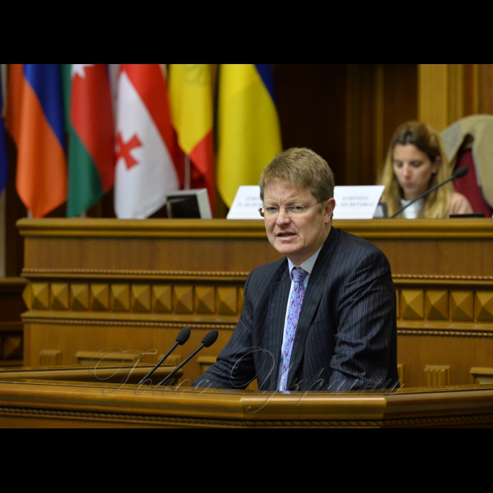 Засідання Комітету ПА ЄВРОНЕСТ  з соціальних питань, освіти, культури та громадянського суспільства у ВР. Лоуренс Мередіт, директор програми Східного сусідства Генерального директорату Європейської комісії з питань Сусідства