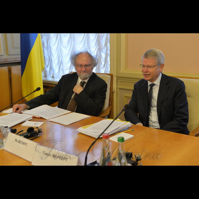 Зустріч Голови ВР України Андрія Парубія та заступника Голови ВР Оксани Сироїд з Венеційською комісією. Томас Маркерт