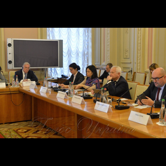 Зустріч Голови ВР України Андрія Парубія та заступника Голови ВР Оксани Сироїд з Венеційською комісією.