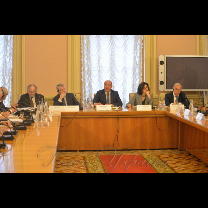 Зустріч Голови ВР України Андрія Парубія та заступника Голови ВР Оксани Сироїд з Венеційською комісією. Томас Маркерт