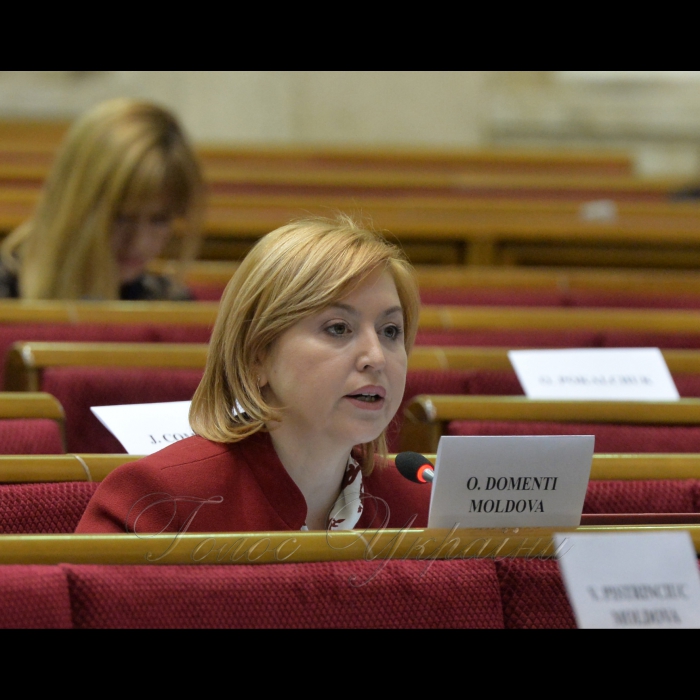У Верховній Раді проходить пленарне засідання VI сесії Парламентської асамблеї ЄВРОНЕСТ, присвячене питанням кібербезпеки. О. Доменті