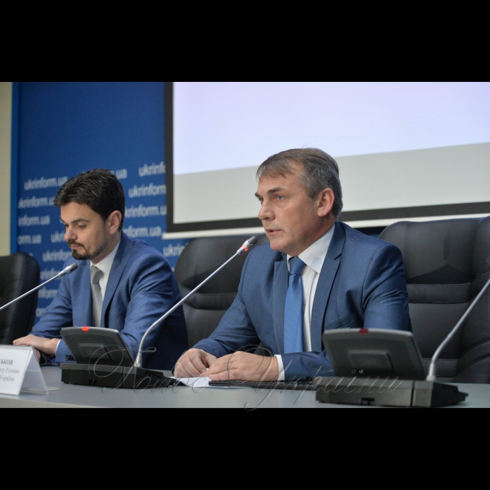 Брифінг заступника міністра інформаційної політики Дмитра Золотухіна та начальника Апарату Голови СБУ Ігоря Гуськова про участь ПВК Вагнера у російській агресії на сході України.