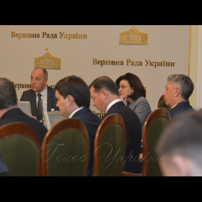 Погоджувальна рада Верховної Ради України. Андрій Парубій, Оксана Сироїд