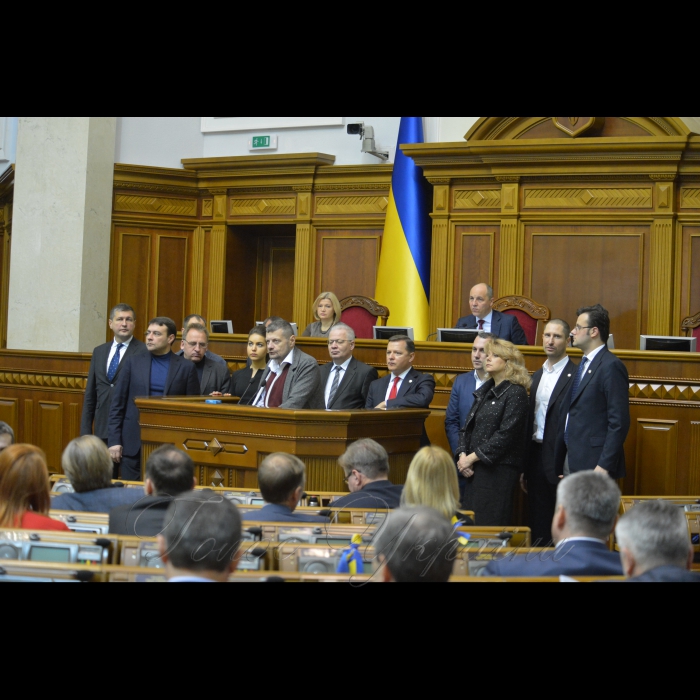 Пленарне засідання Верховної Ради України. Заява фракції РП. Мосійчук, Ляшко, Галасюк, Парубій