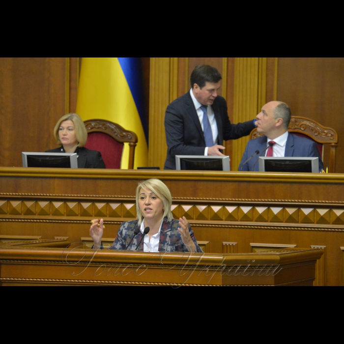 Пленарне засідання Верховної Ради України. Виступає Альона Бабак САМ, Геращенко І., Зубко, Парубій