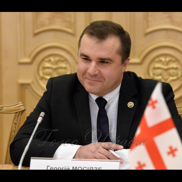 Зустріч Голови Верховної Ради України Андрія Парубія з делегацією групи з міжпарламентської співпраці з Україною Парламенту Грузії на чолі з Керівником групи Георгієм Мосідзе