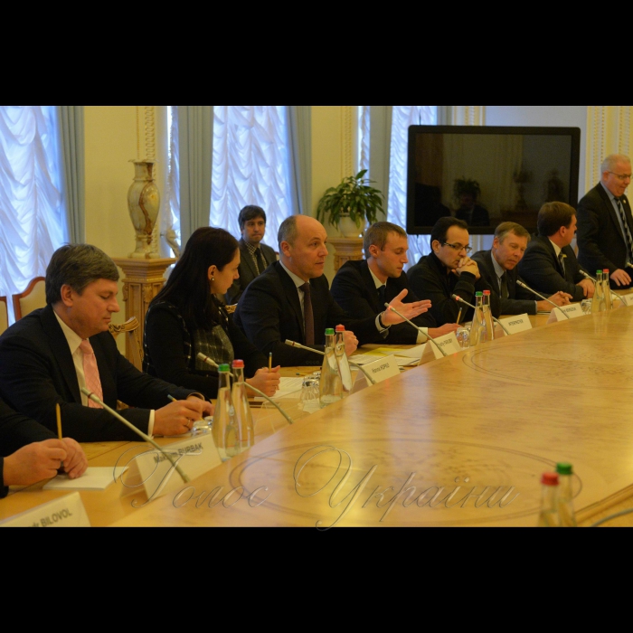 Зустріч Голови Верховної Ради України Андрія Парубія з Президентом Групи Світового банку Джимом Йонг Кімом за участі голів депутатських фракцій та груп. Герасимов, Гопко