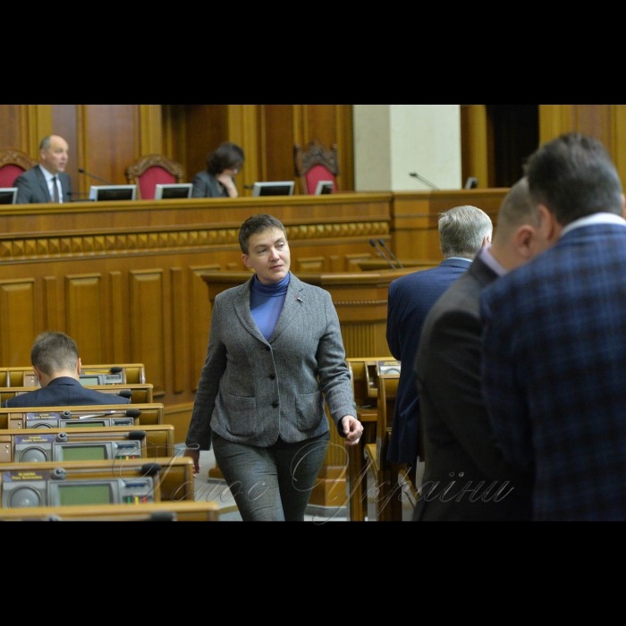 Пленарне засідання Верховної Ради України. Надія Савченко