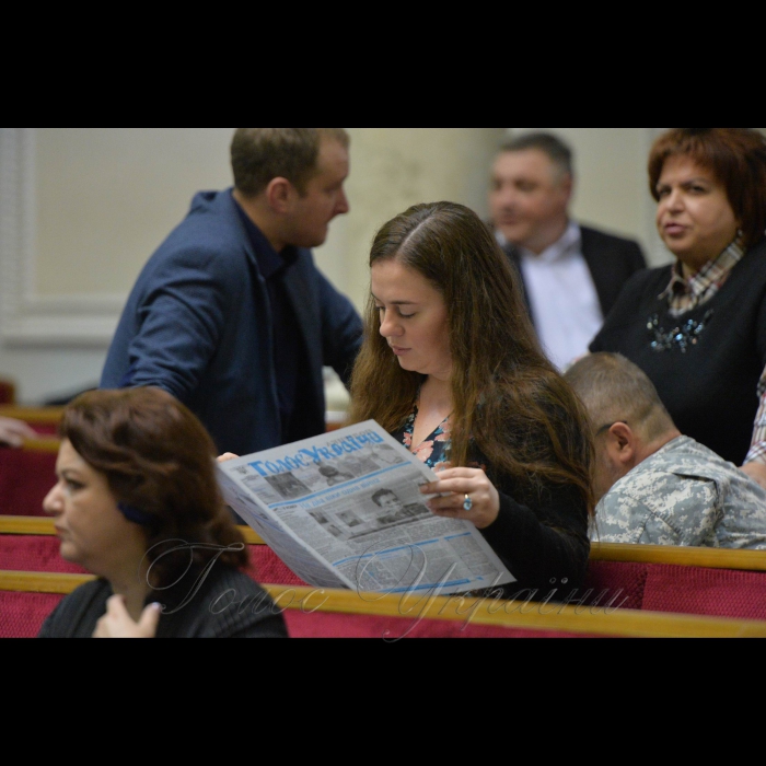 Пленарне засідання Верховної Ради України. Олена Масоріна