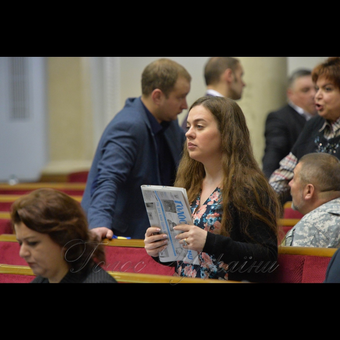 Пленарне засідання Верховної Ради України. Олена Масоріна