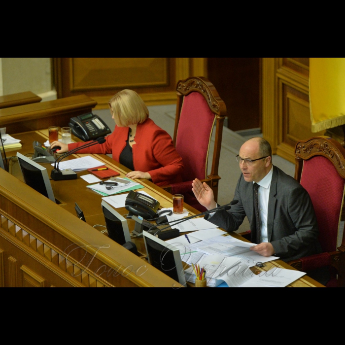 Пленарне засідання Верховної Ради України. Голосування по проекту закону про внесення змін до Закону України “Про статус ветеранів війни, гарантії їх соціального захисту». Ірина Геращенко, Андрій Парубій 