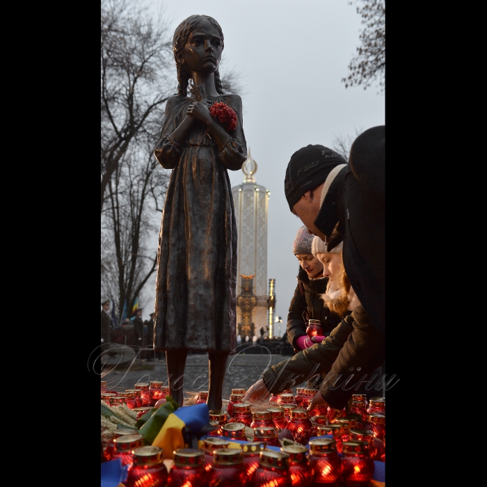 25 листопада 2017 перший заступник Голови Верховної Ради України Ірина Геращенко, Прем'єр-міністр України Володимир Гройсман, президент України Петро Порошенко з композиціями з колосків і калини взяли участь у заходах з нагоди Дня пам'яті жертв Голодомору біля Національного меморіалу жертв Голодомору.