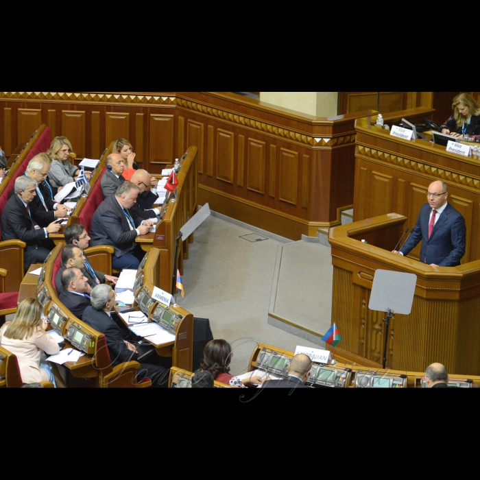 29 листопада 2017 Голова Верховної Ради України Андрій Парубій звернувся з вітальним словом до учасників під час офіційного відкриття Пленарного засідання Генеральної Асамблеї ПАЧЕС у ВР.
