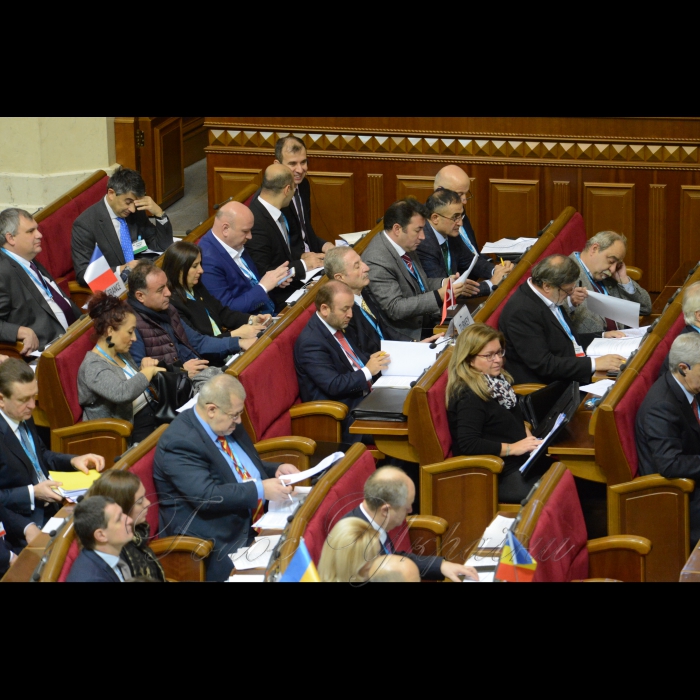 29 листопада 2017 Голова Верховної Ради України Андрій Парубій звернувся з вітальним словом до учасників під час офіційного відкриття Пленарного засідання Генеральної Асамблеї ПАЧЕС у ВР.