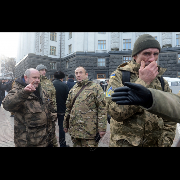 10 січня 2018 попереджувальна мирна акція ветеранів АТО 