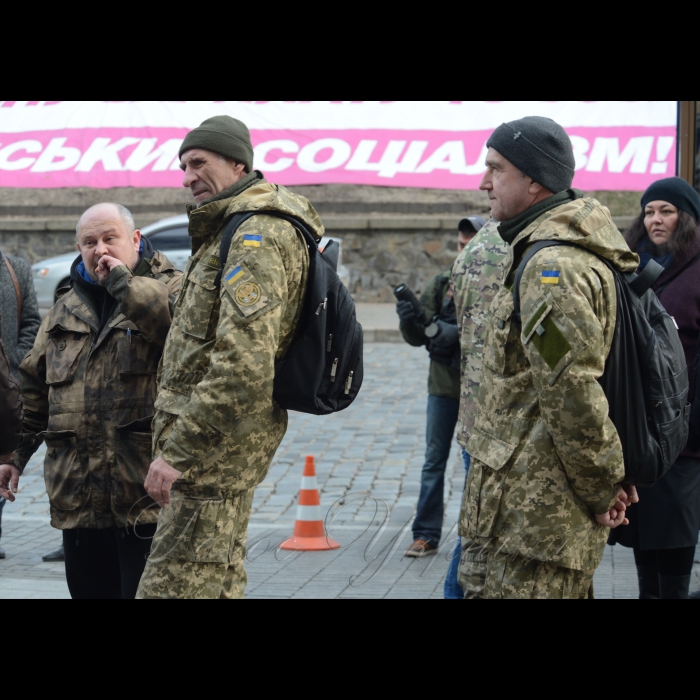 10 січня 2018 попереджувальна мирна акція ветеранів АТО 