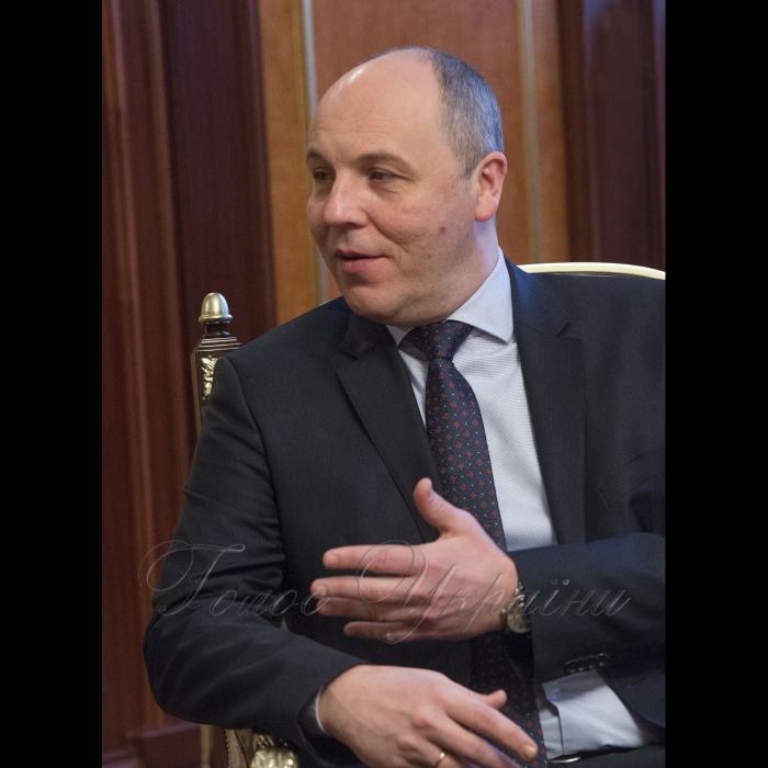 7 лютого 2018 зустріч Голови Верховної Ради України Андрія Парубія з делегацією парламентської комісії лівансько-української дружби Націонольних Зборів Ліванської Республіки.