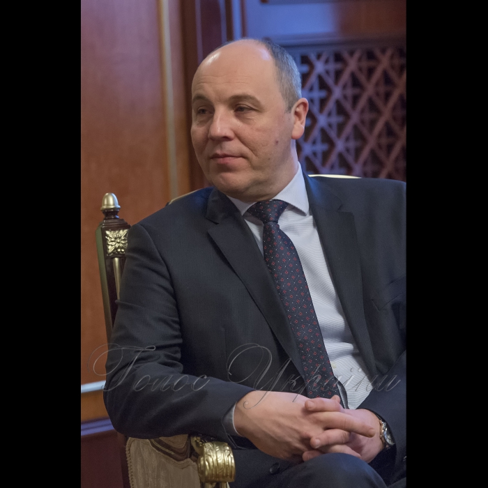 7 лютого 2018 зустріч Голови Верховної Ради України Андрія Парубія з делегацією парламентської комісії лівансько-української дружби Націонольних Зборів Ліванської Республіки.