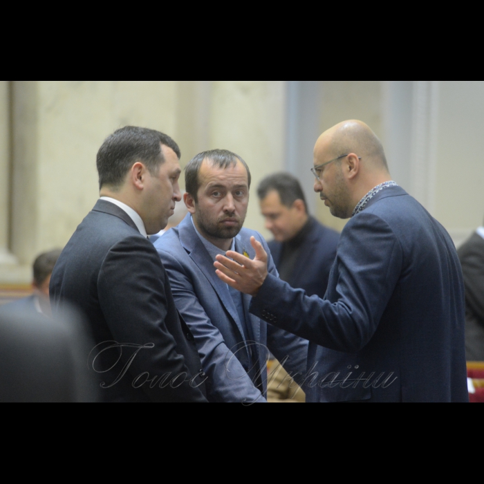 8 лютого 2018 сесія Верховної Ради України. Віктор Кривенко позафр., Павло Кишкар позафр., Сергій Рудик БП.