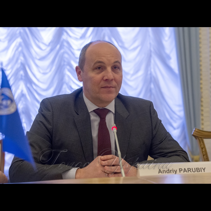 15 лютого 2018 зустріч Голови Верховної Ради України Андрія Парубія з групою експертів Міжнародного Валютного Фонду (МВФ).