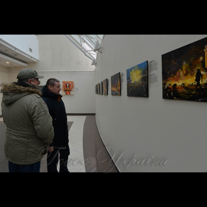 15 лютого 2018 виставка живопису  Івана Пішти «Революція Гідності. Спогади на полотні» у торговому центрі «Глобус».