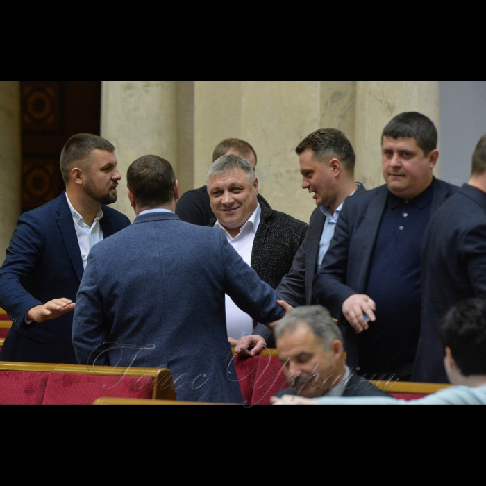 28 лютого 2018 сесія Верховної Ради України. Фракція НФ - Ігор Гузь, Вадим Підберезняк, Вадим Сидорчук, Максим Бурбак.