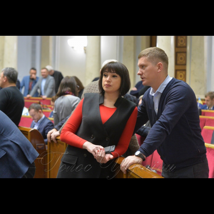28 лютого 2018 сесія Верховної Ради України. Тетяна Ричкова –БПП, Максим Саврасов БПП.