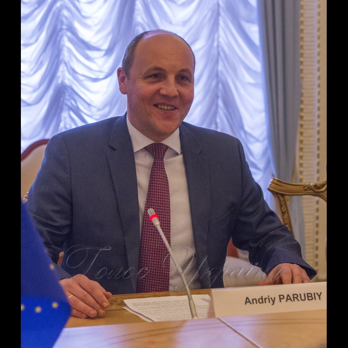6 березня 2018 зустріч Голови Верховної Ради України Андрія Парубія з членом Європейського Парламенту Ельмаром Броком. 