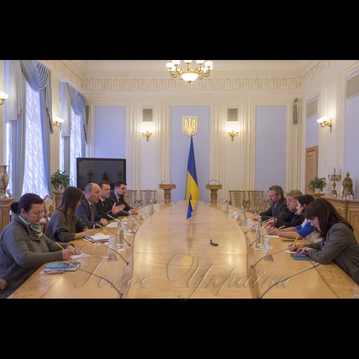 6 березня 2018 зустріч Голови Верховної Ради України Андрія Парубія з членом Європейського Парламенту Ельмаром Броком. 