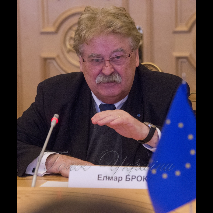 6 березня 2018 зустріч Голови Верховної Ради України Андрія Парубія з членом Європейського Парламенту Ельмаром Броком. 